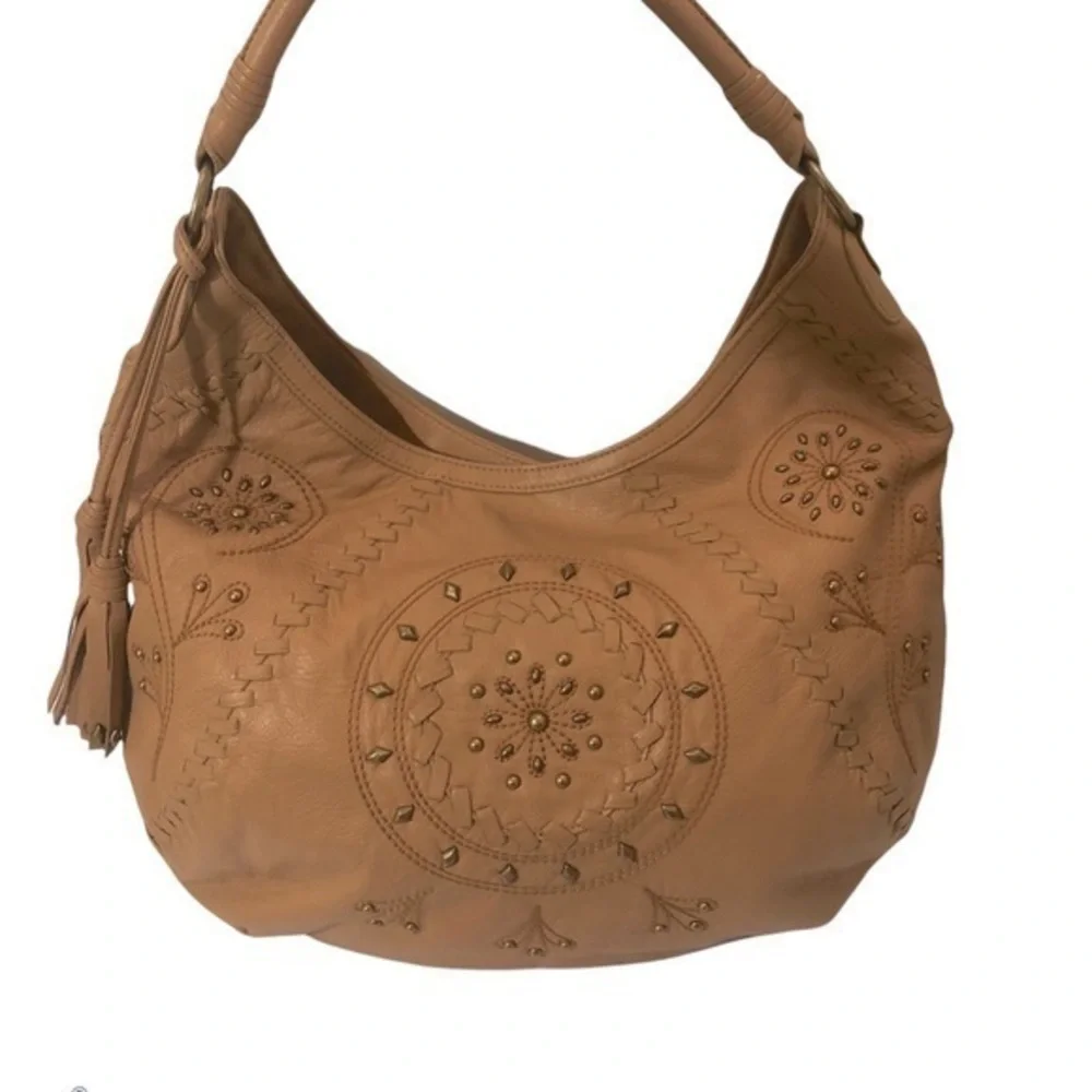 Fiore by Isabella Fiore brown leather hobo bag
